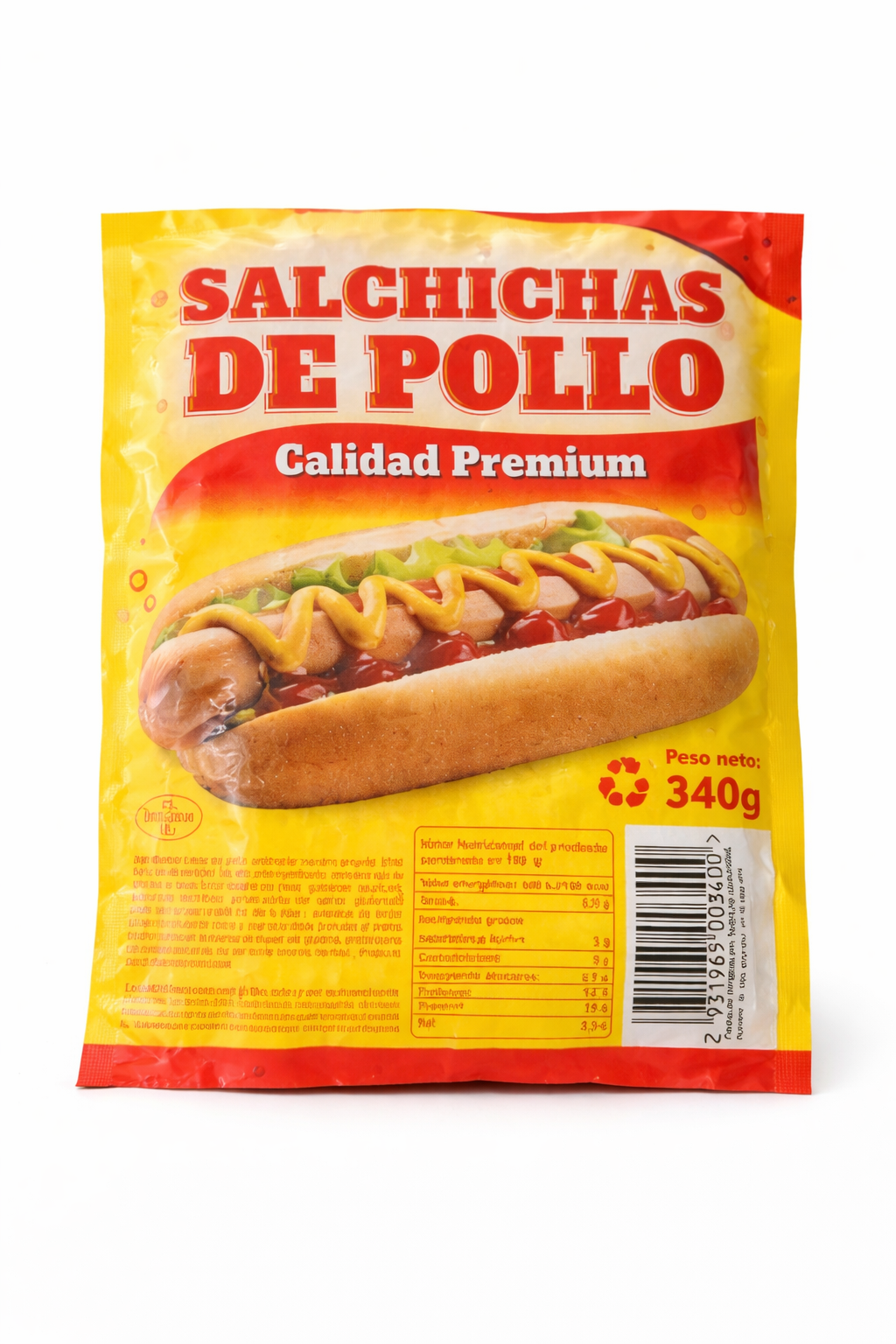 Salchichas de Pollo – Calidad Premium (340 g)