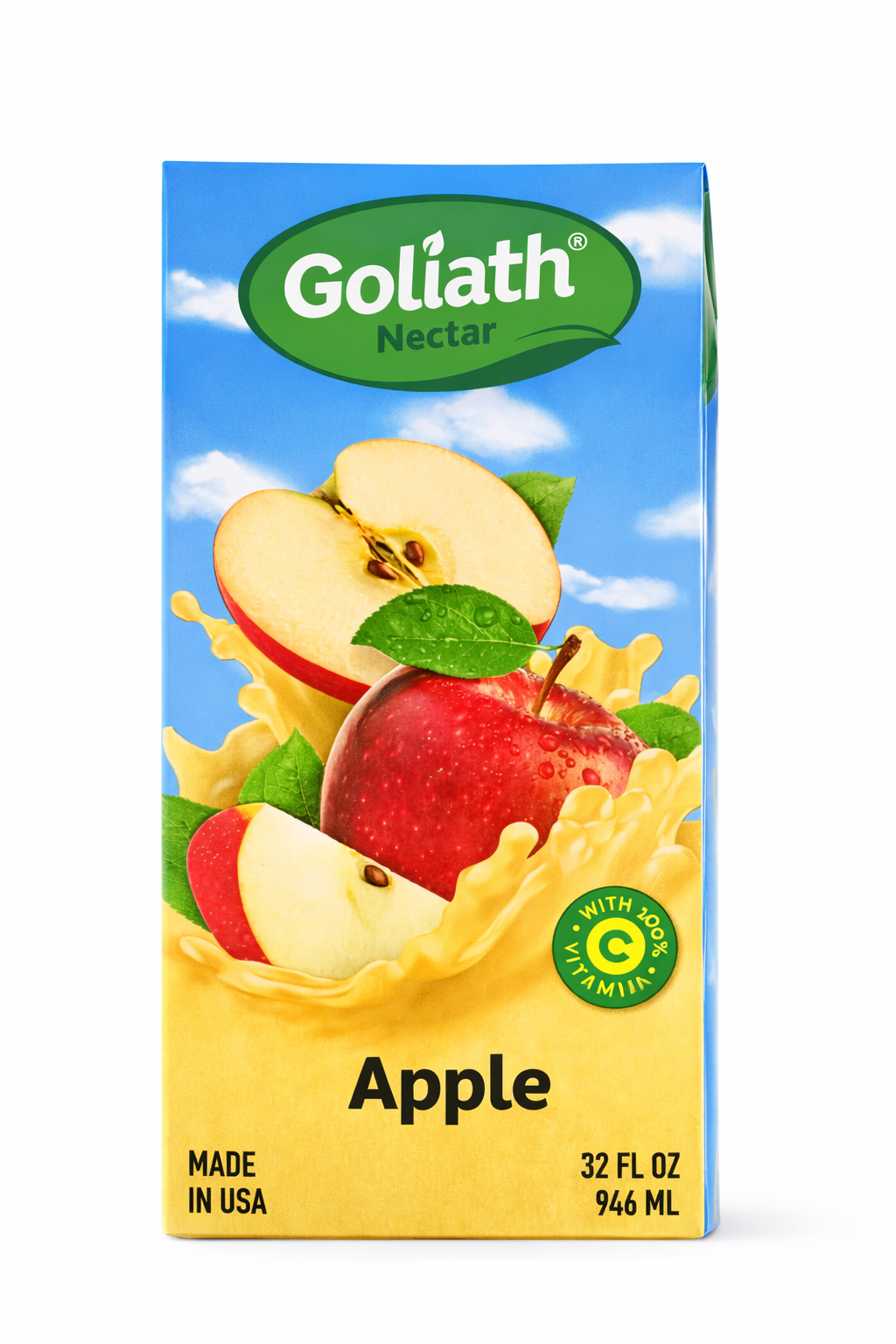 JUGO DE MANZANA MARCA GOLIATH ( 946 ml )
